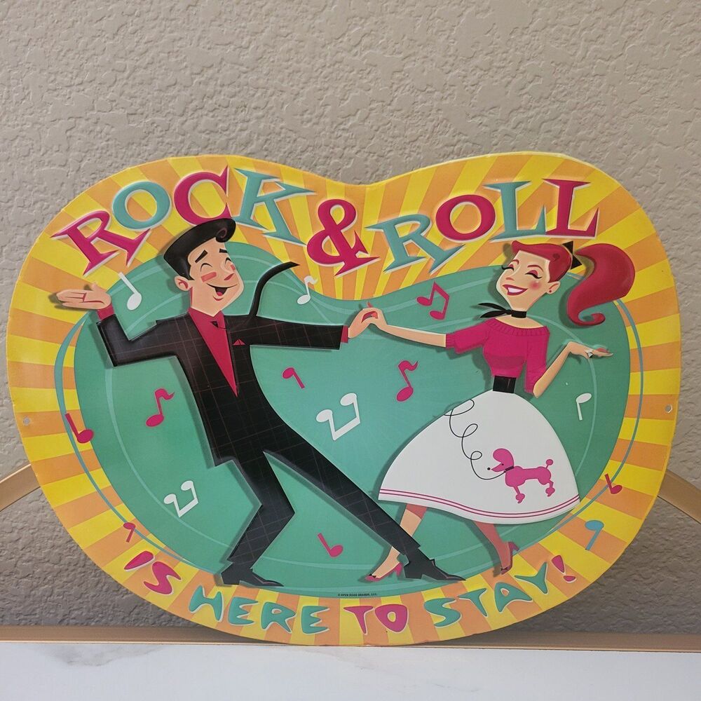 Rock & Roll Metal Sign